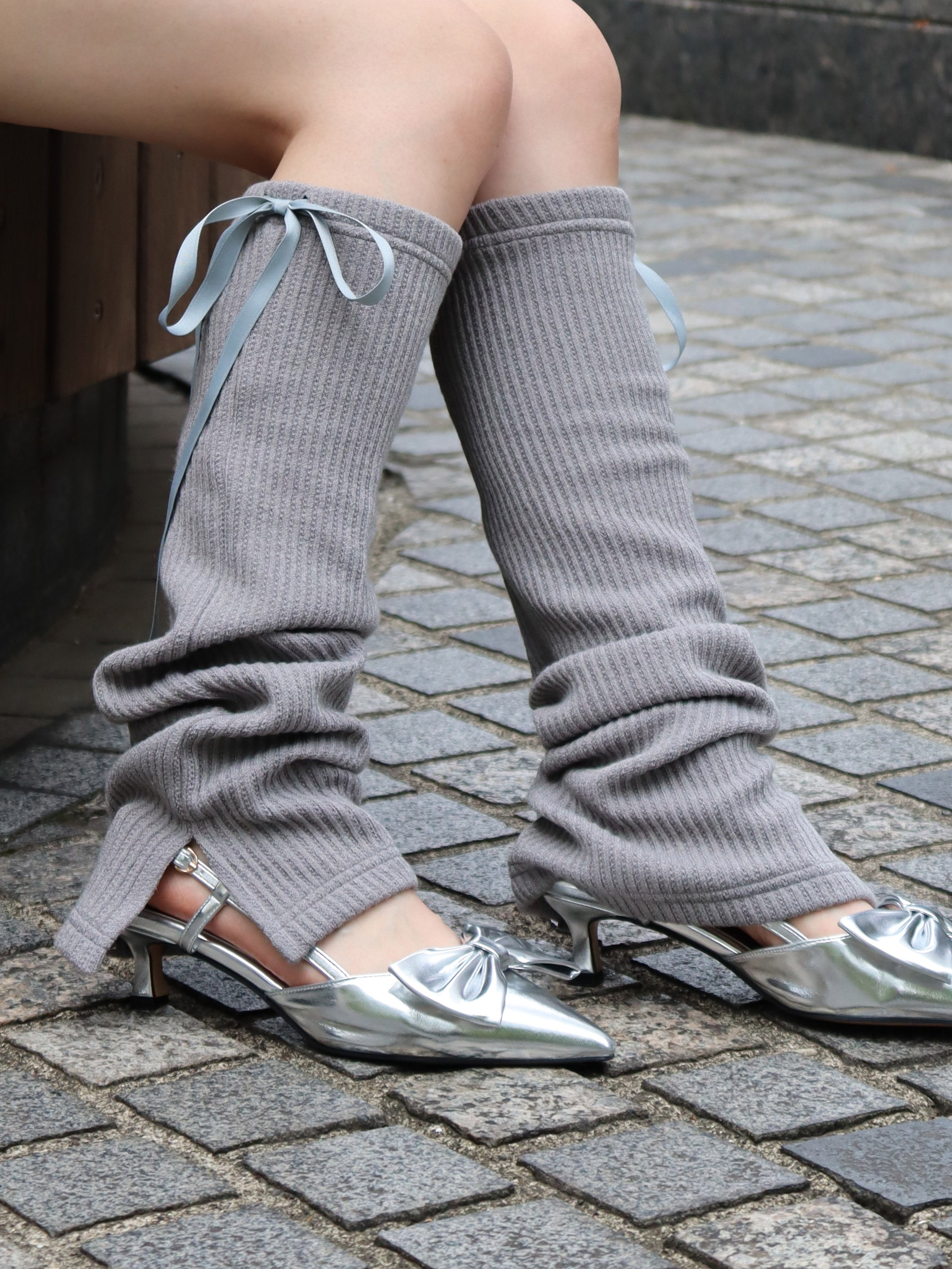 ☆韓国の人気☆【PARTIMENTO】☆RIBBED LEG WARME.R☆ ribbed leg warmers - mik