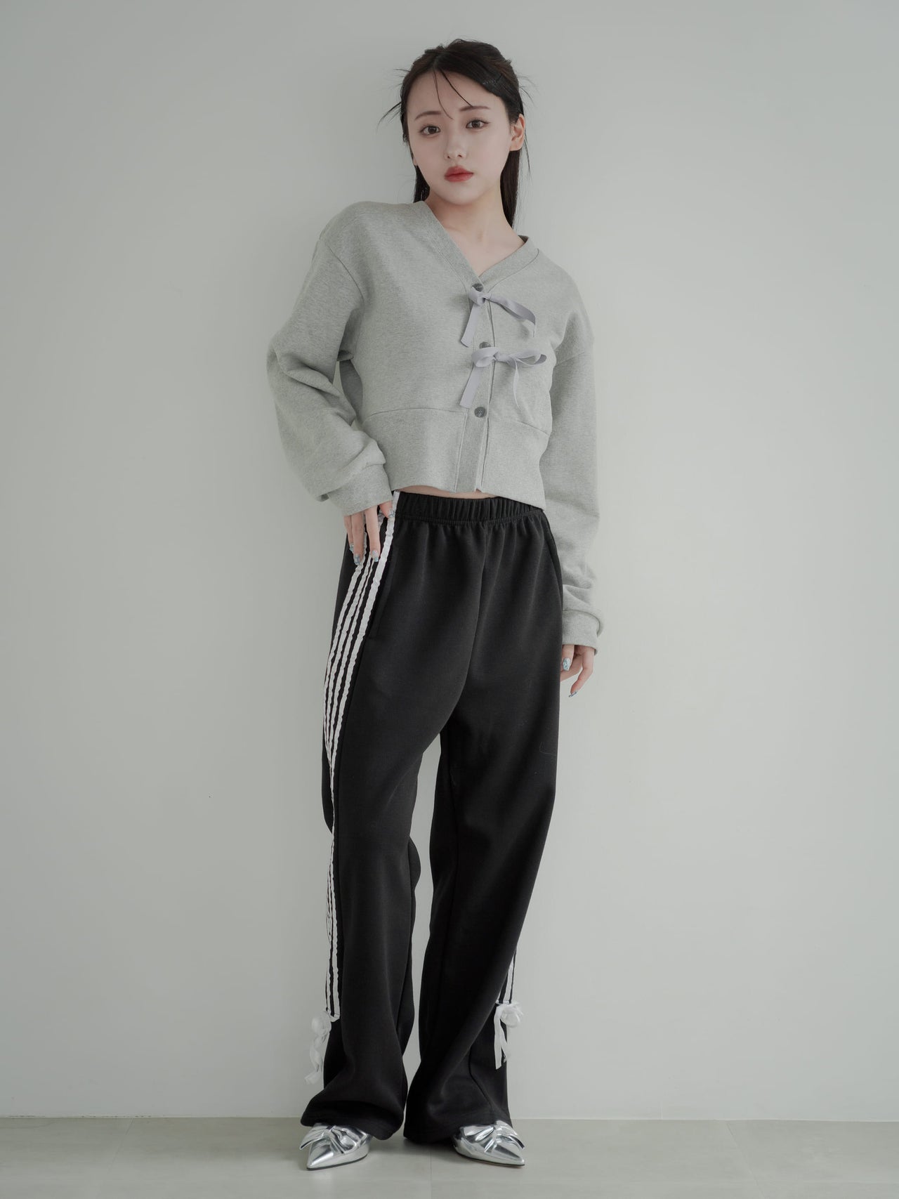 ribbon track pants